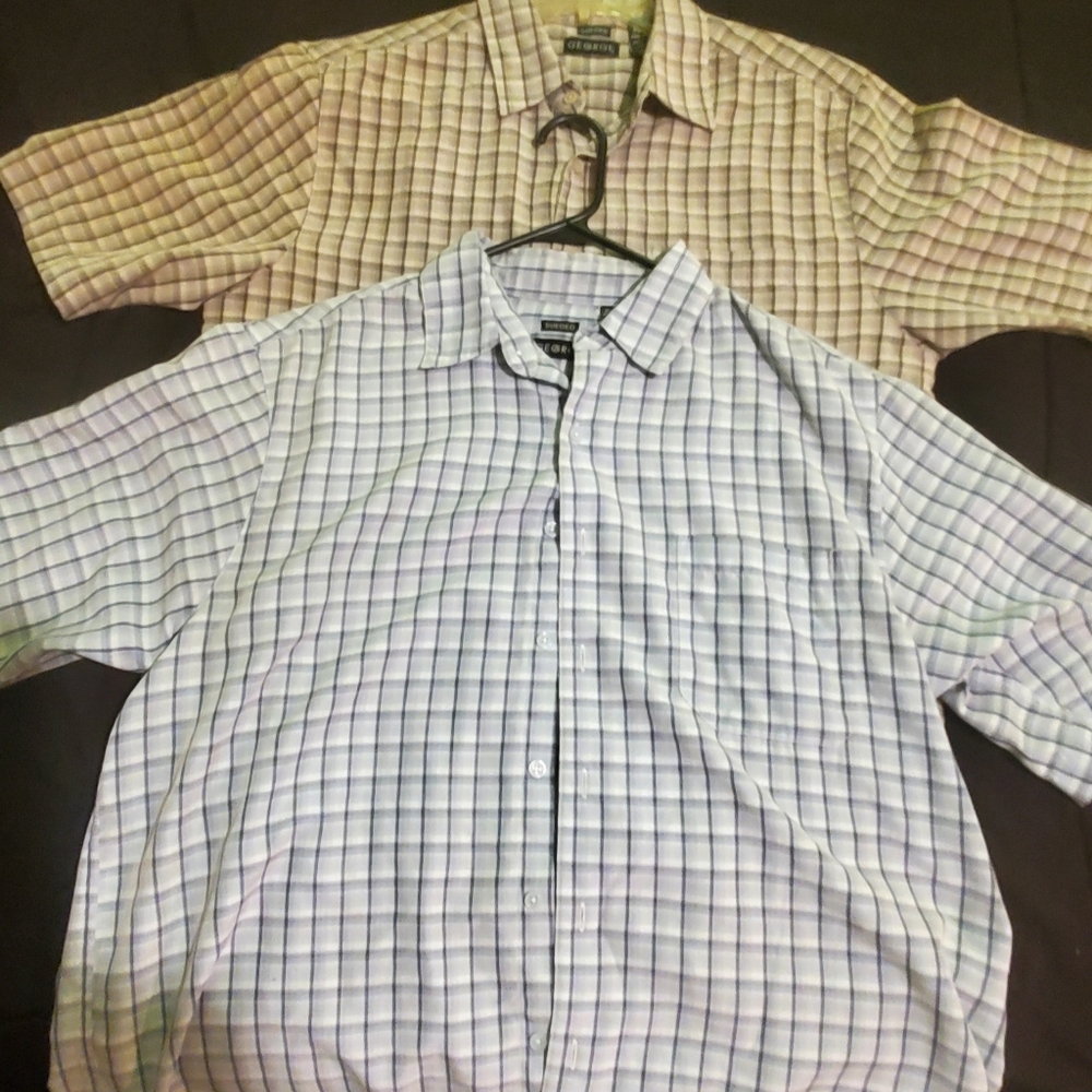 2 men's shirts